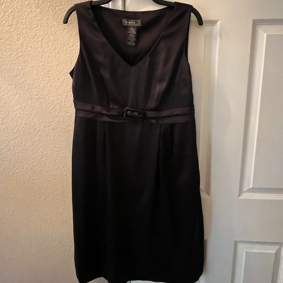 George ME Black Dress V-Neck - Picture 1 of 7